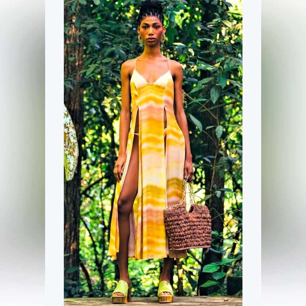 Cult Gaia Domino Maxi Dress Swim Cover-Up